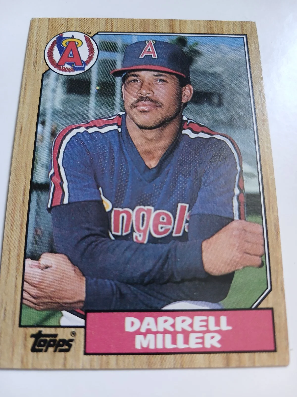 Darrell Miller MLB Catcher California Angels Topps 1987