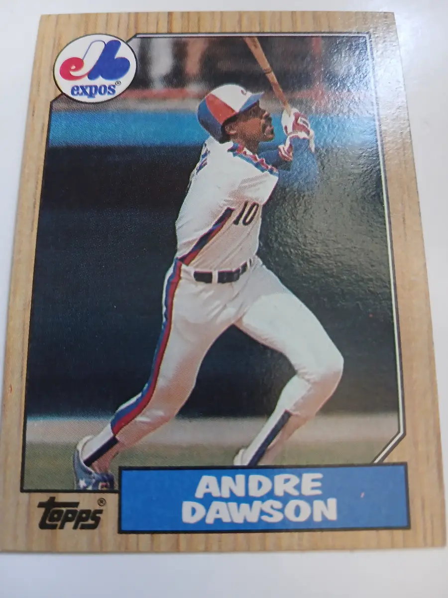 Andre Dawson And Al Newnan MLB Montreal Expos Topps 1987