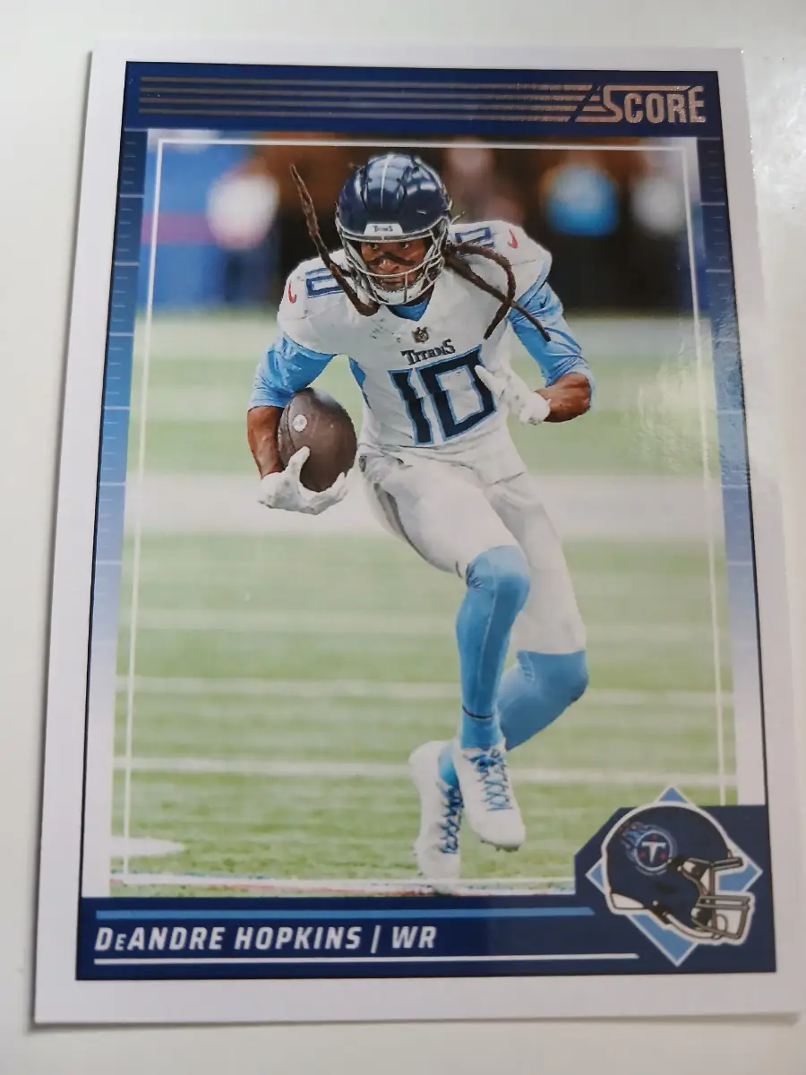 DiAndre Hopkins, J C Latham And Trevlon Burks NFL Tennessee Titan Cards