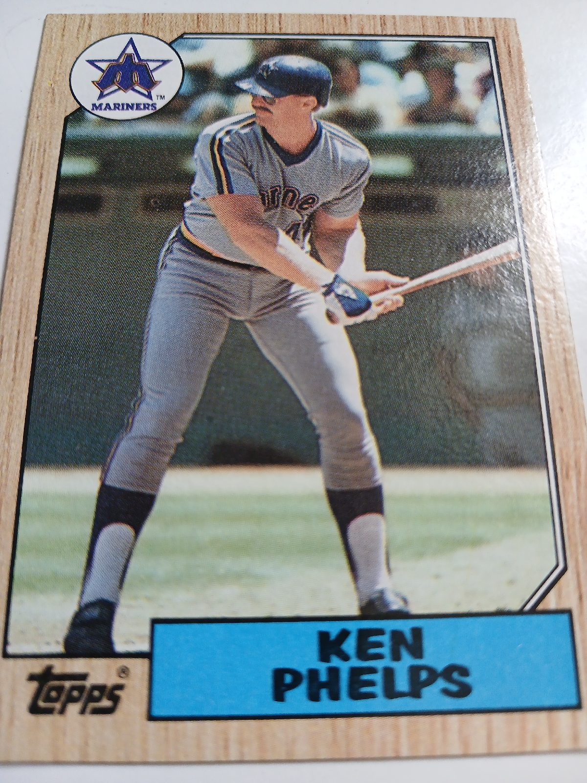 Ken Phelps MLB 1st Base Seattle Mariners Topps 1987