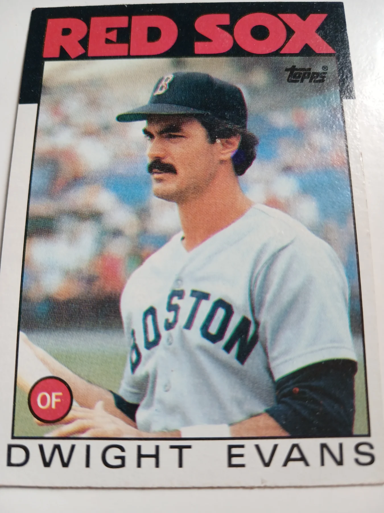 Dwight Evans MLB Outfielder Boston Red Sox Topps 1986