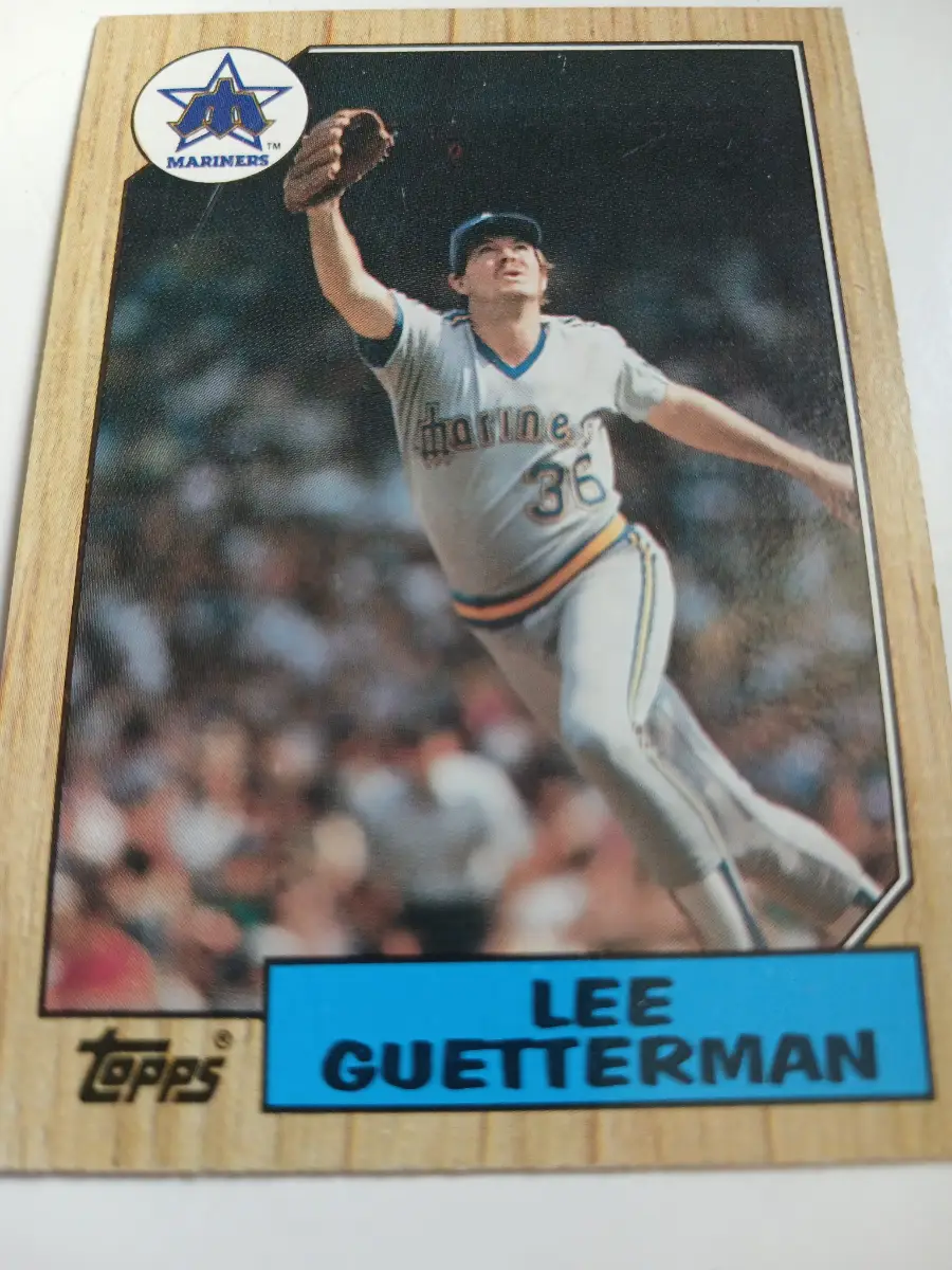 Lee Guetterman MLB Pitcher Seattle Mariners Topps 1987