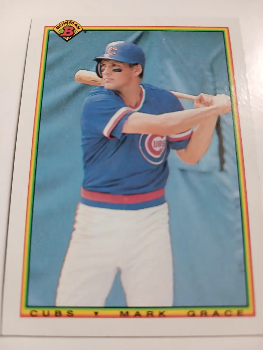 Mark Grace MLB 1st Baseman Chicago Cubs Bowman 1989