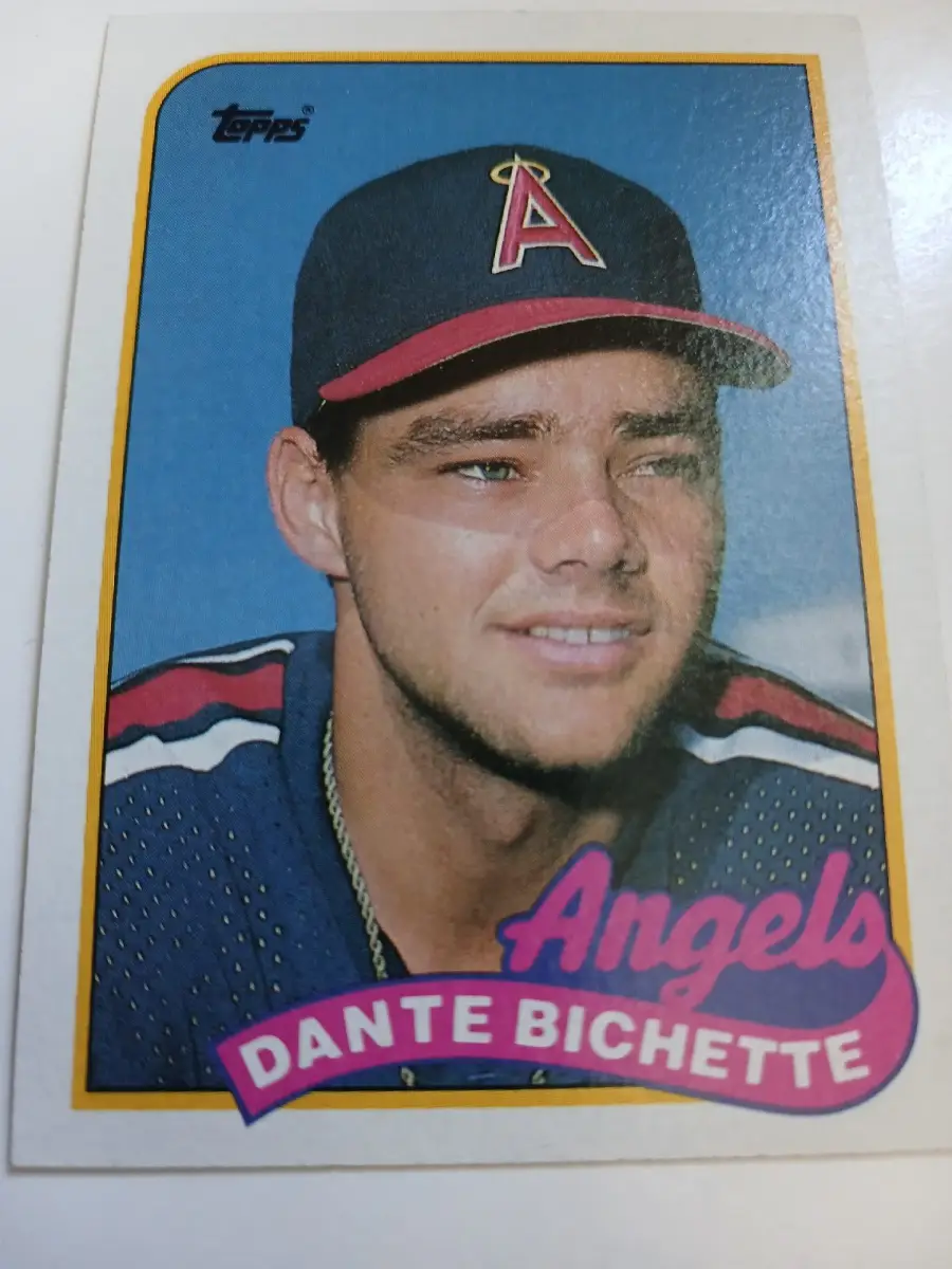 Dante Bichette MLB Outfielder California Angels Topps 1989