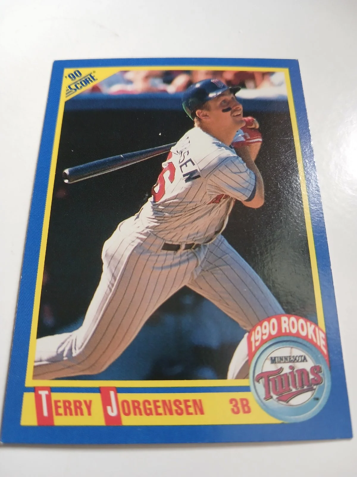 Terry Jorgensen MLB 3rd Base Minnesota Twins Score 1990