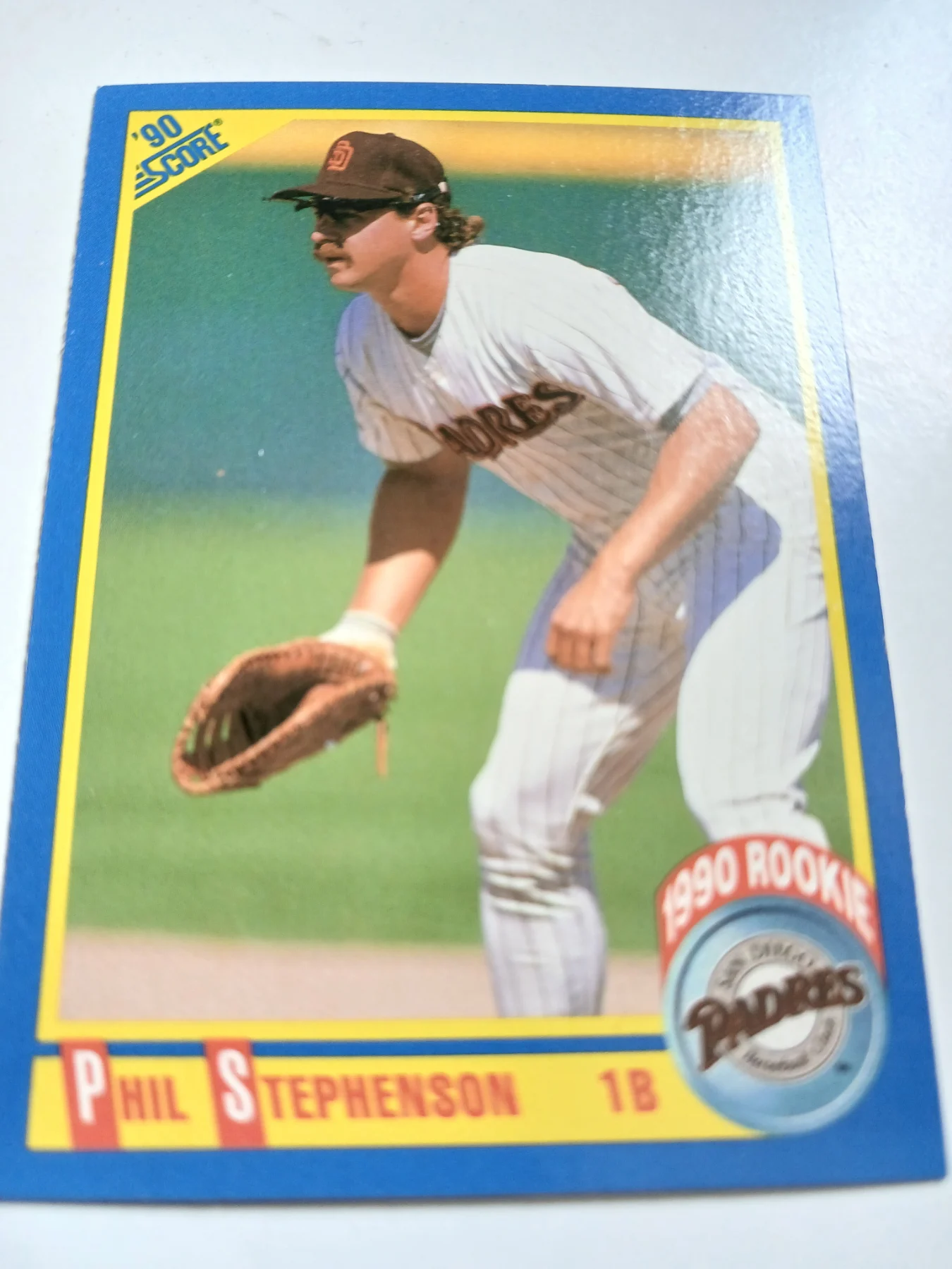 Phil Stephenson MLB 1st Base San Diego Padres Score 1990