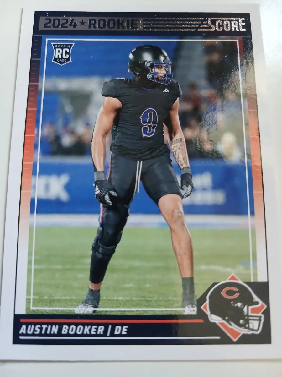 Austin Booker Rookie Card And D J Moore Chicago Bears From Score 2024