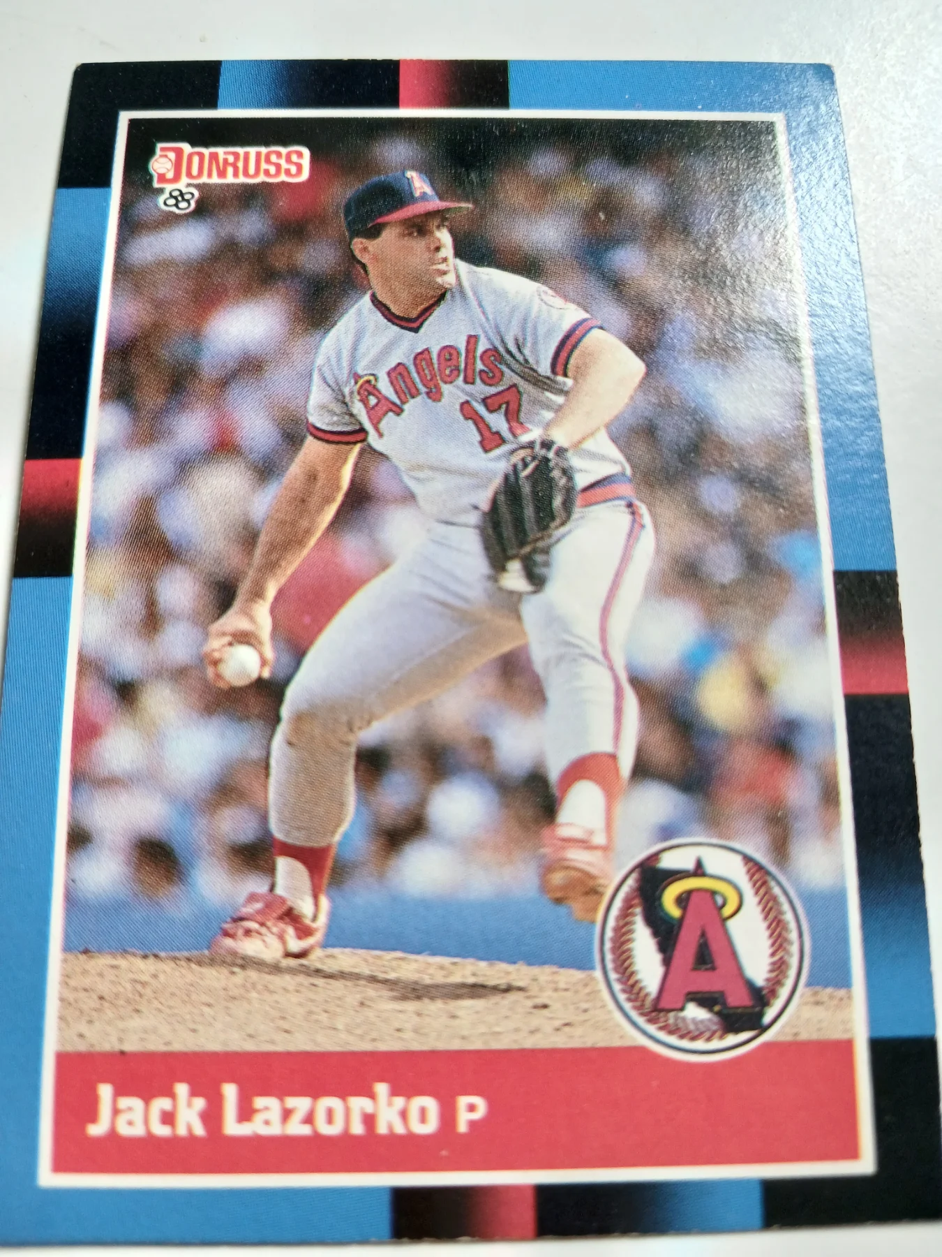 Jack Lazorko MLB Pitcher California Angels Donruss 1988
