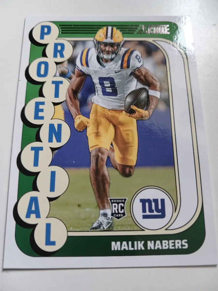 6 NFL Rookie Protential Sports Cards Score 2024 Mint Condition