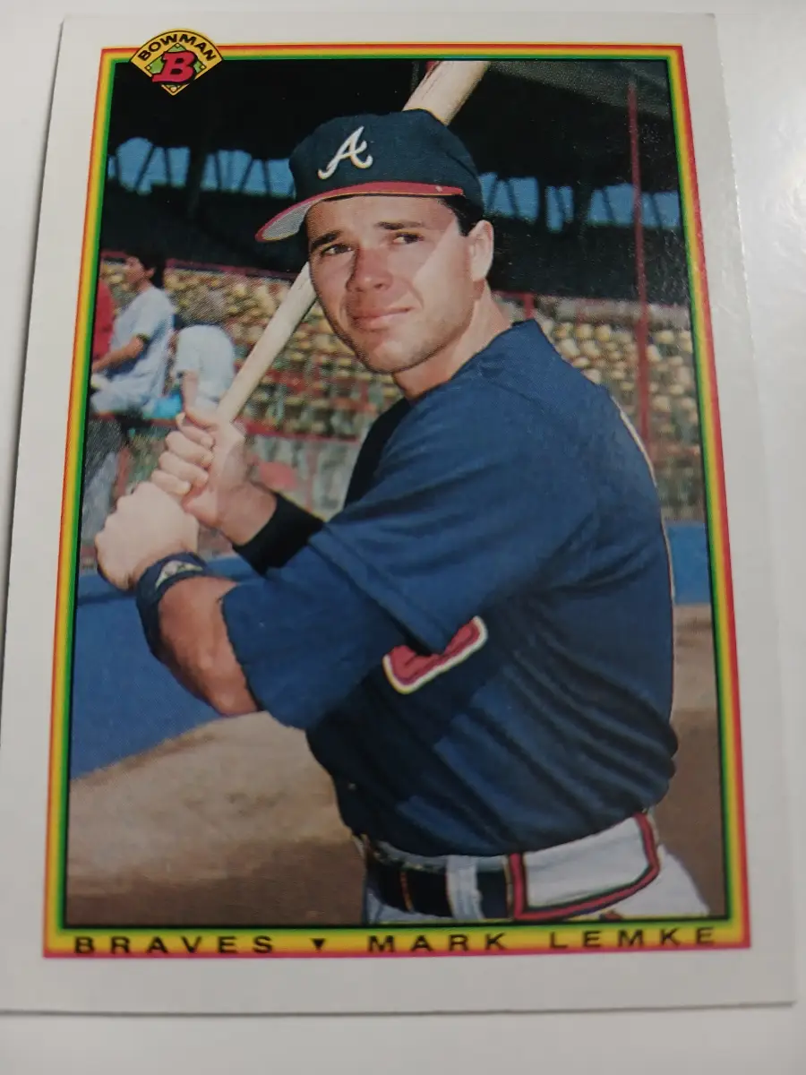 Mark Lemke MLB Atlanta Braves 2nd Base Bowman 1989