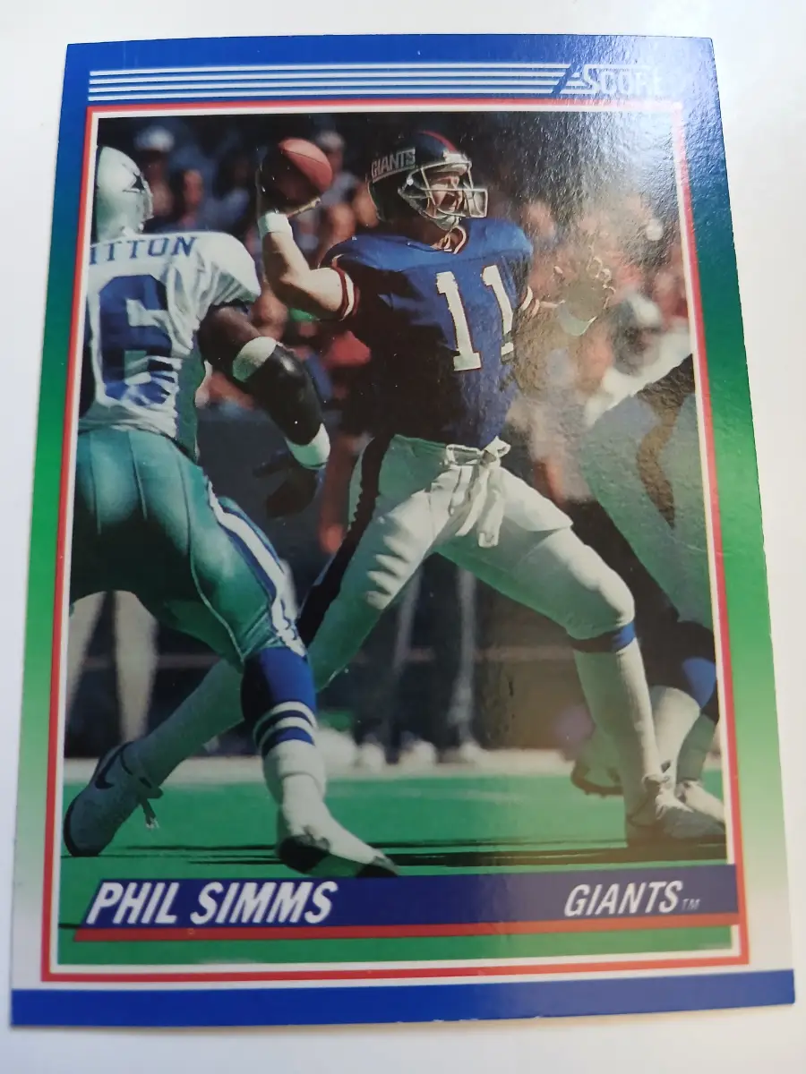 New York Giants NFL 1990's Trading Cards 5 Mint Condition