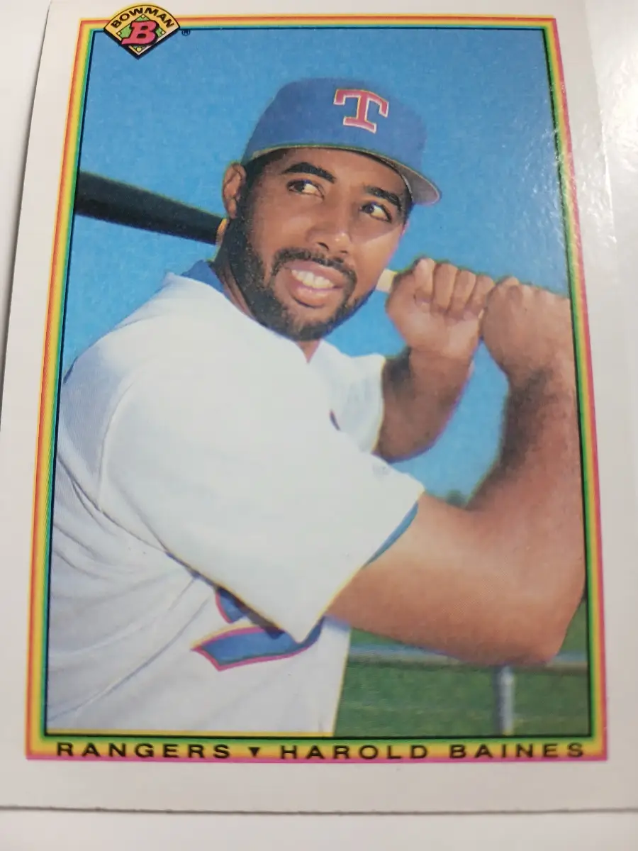 Harold Baines MLB Outfielder Texas Rangers Bowman 1989