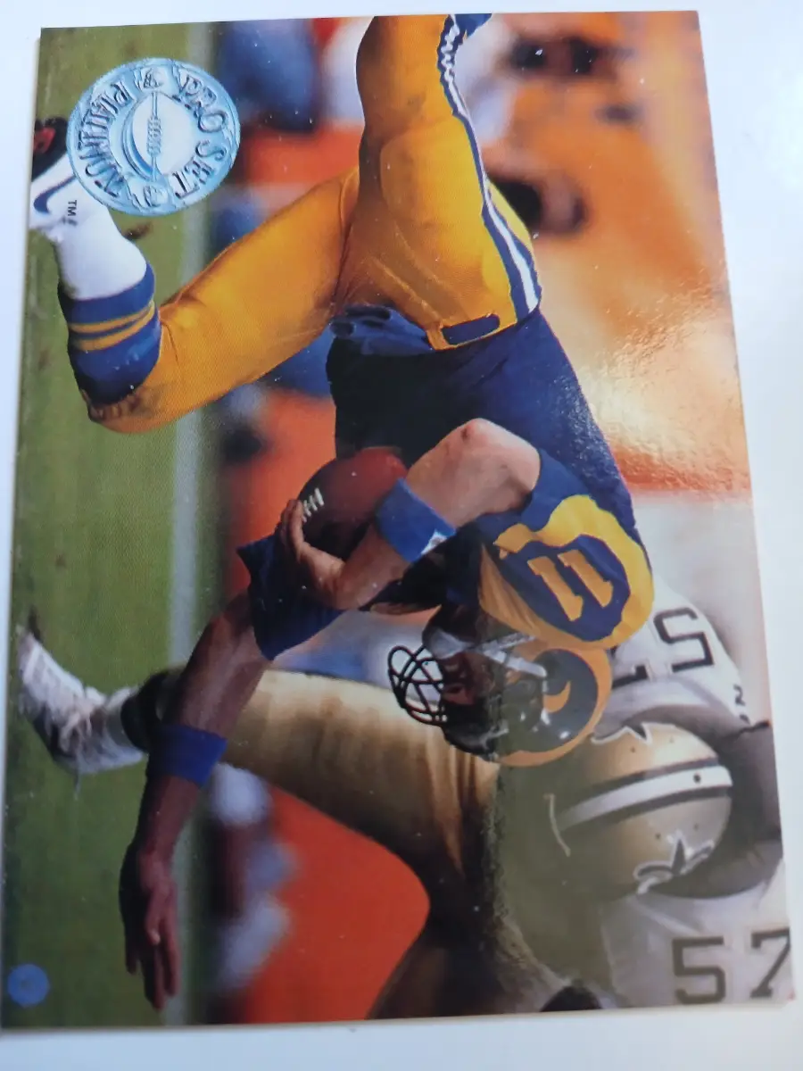Jim Everett Quarterback Jackie Slater Offensive Line NFL Los Angeles Rams