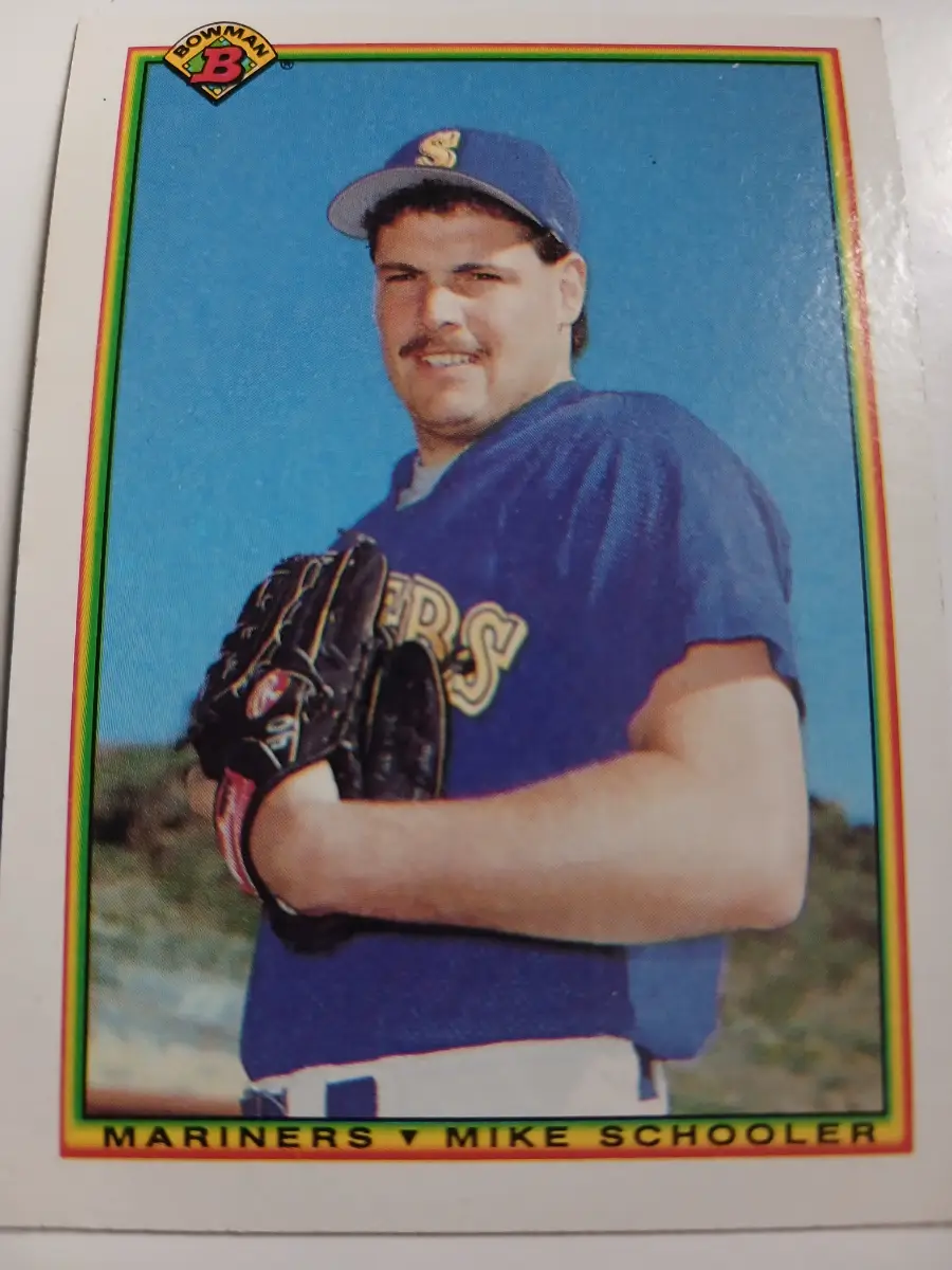 Mike Schooler And Tino Martinez MLB Seattle Mariners Bowman 1989