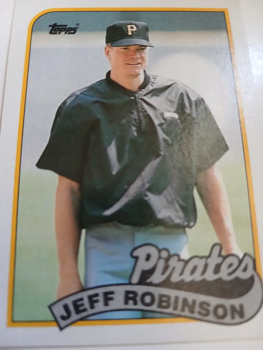 Jeff Robinson MLB Pitcher Pittsburgh Pirates Topps 1989