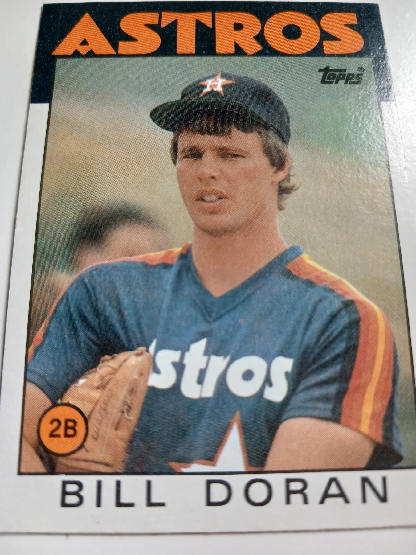 Bill Doran MLB 2nd Baseman Houston Astros Topps 1986
