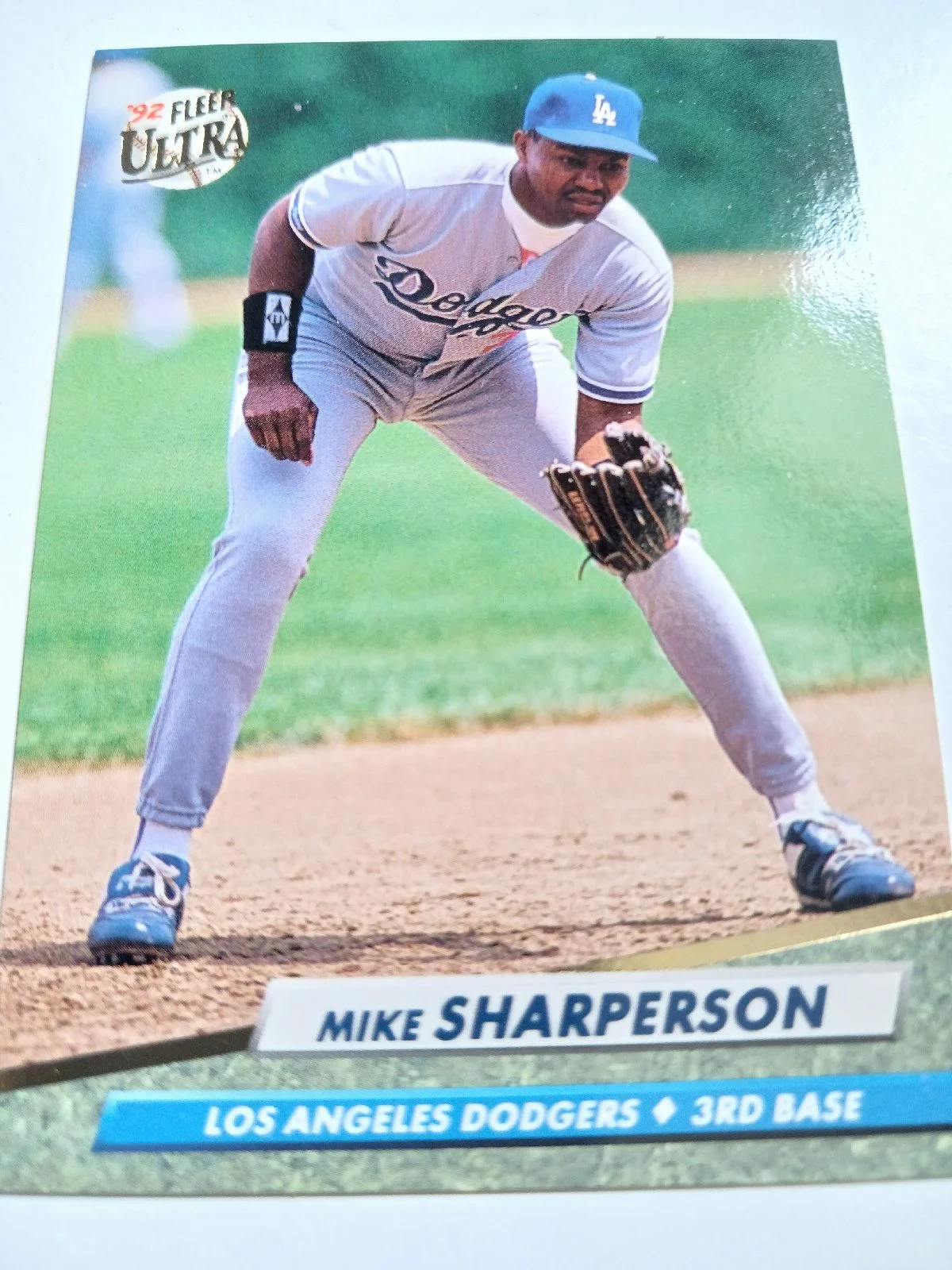 Mike Sharperson MLB 3rd Base Los Angeles Dodgers Fleer 1992 Ultra