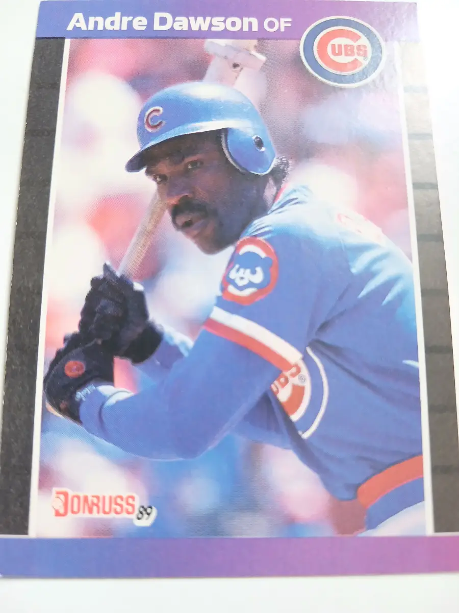 Andre Dawson MLB Outfielder Chicago Cubs Donruss 1989