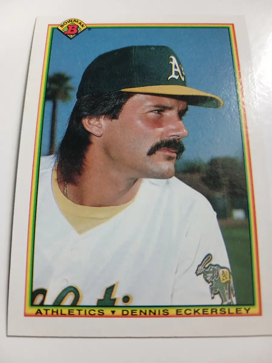 Dennis Eckersley MLB Oakland Athletics Pitcher Bowman 1989