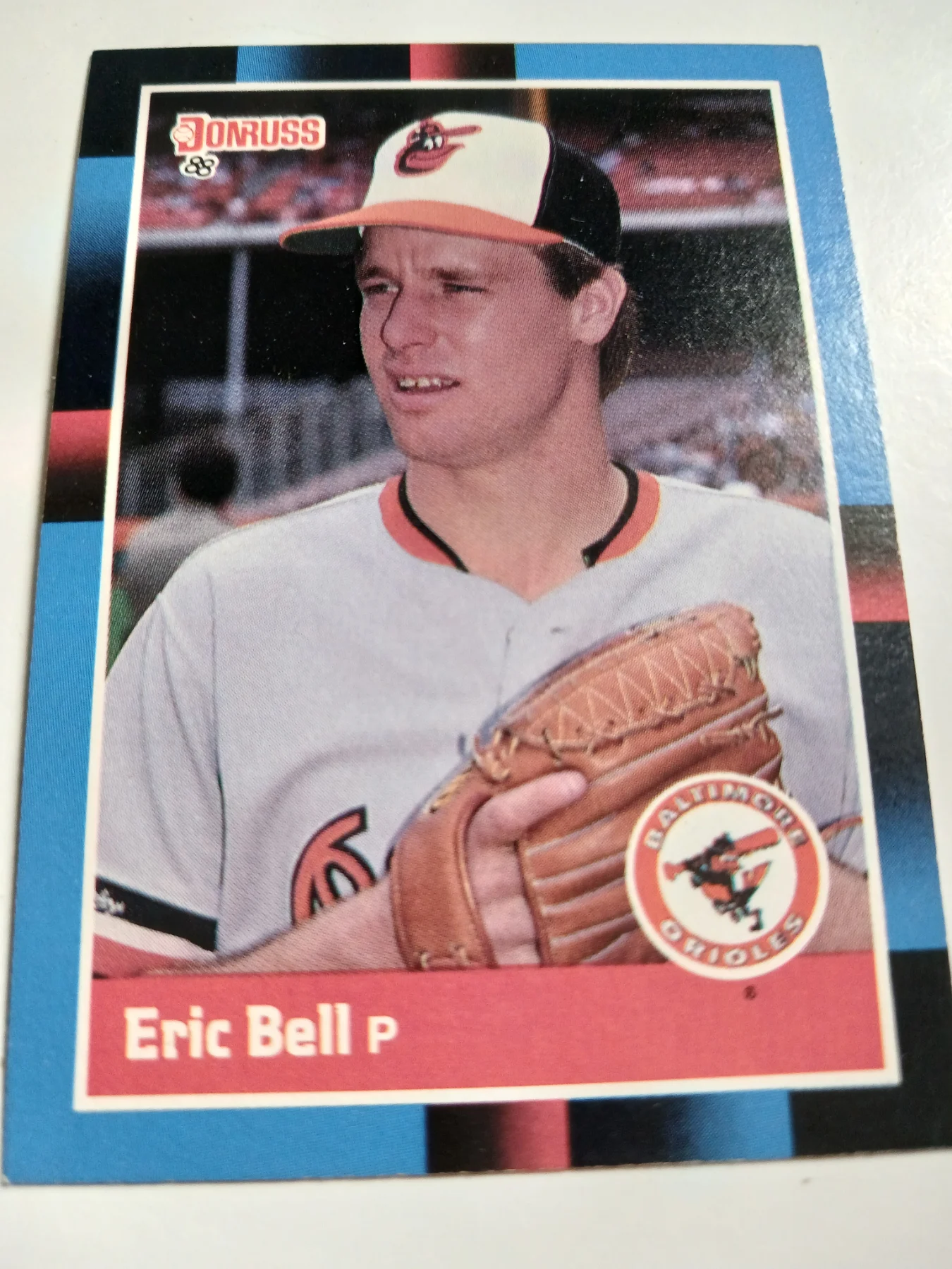 Eric Bell MLB Pitcher Baltimore Orioles Donruss 1988