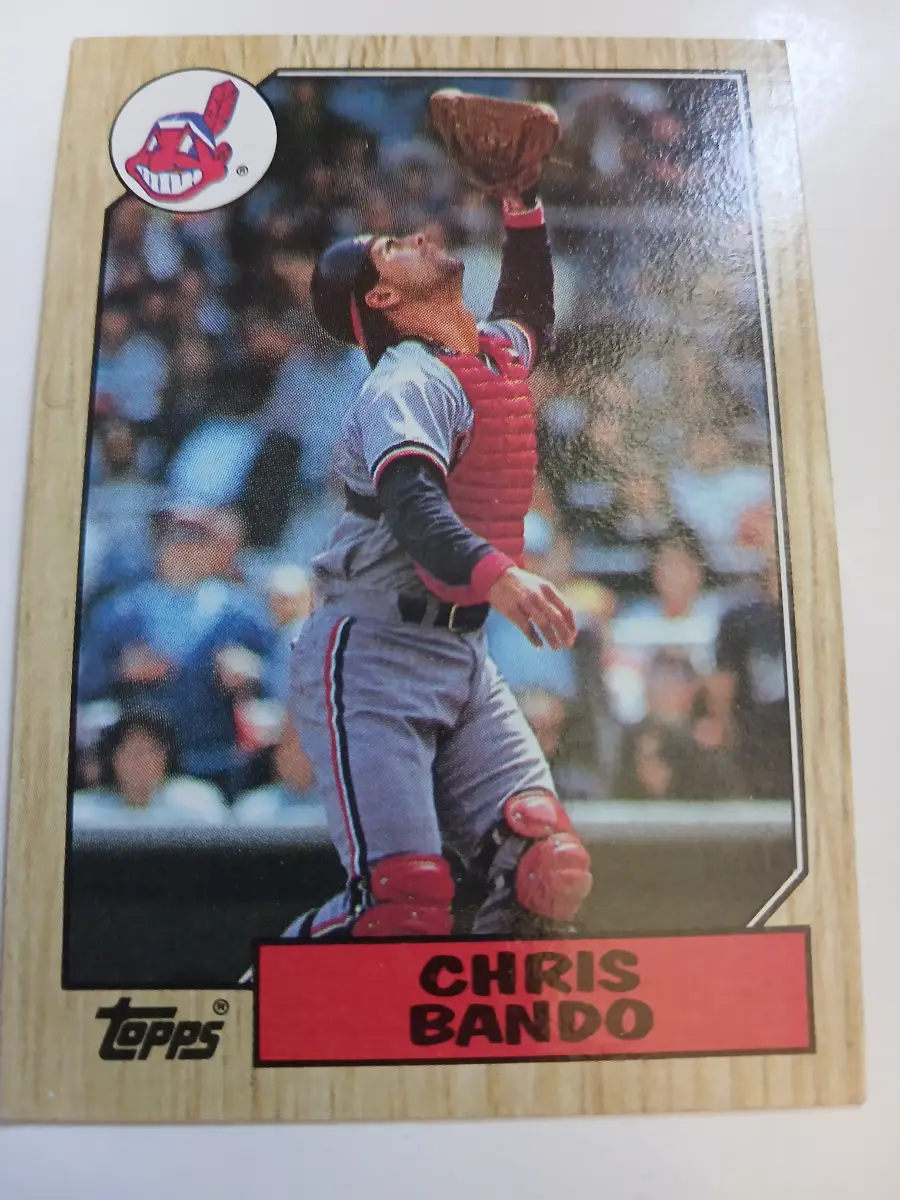 Chris Bando And Greg Swindell MLB Atlanta Braves Topps 1987