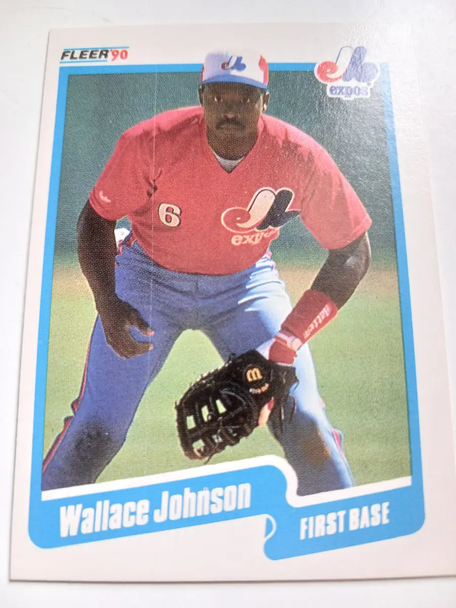 Wallace Johnson MLB 1st Base Montreal Expos Fleer 1990
