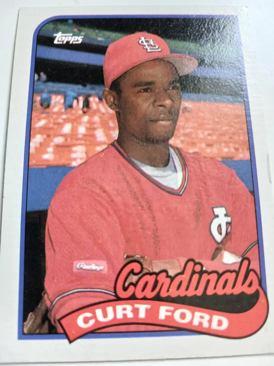 Curt Ford MLB Outfielder St Louis Cardinals Topps 1989