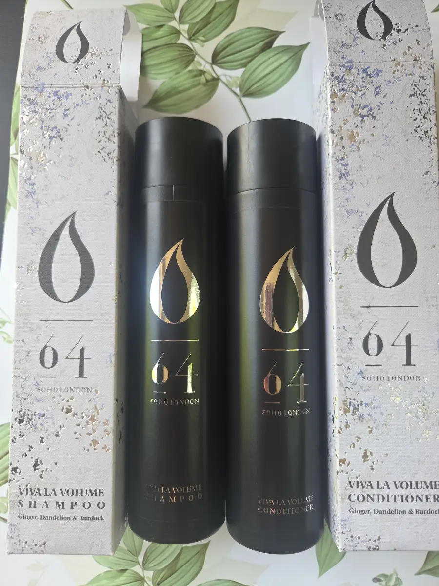 Salon 64 Soho London Viva La Volume Ginger, Dandelion & Burdock Shampoo & Conditioner Set 250ml Each