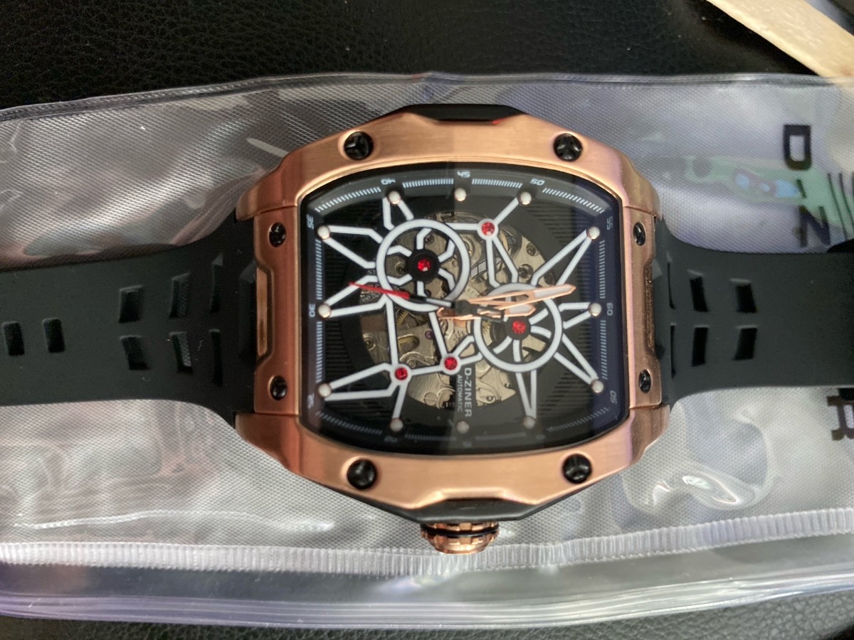 D-ZINER Automatic skeleton watch Brand new