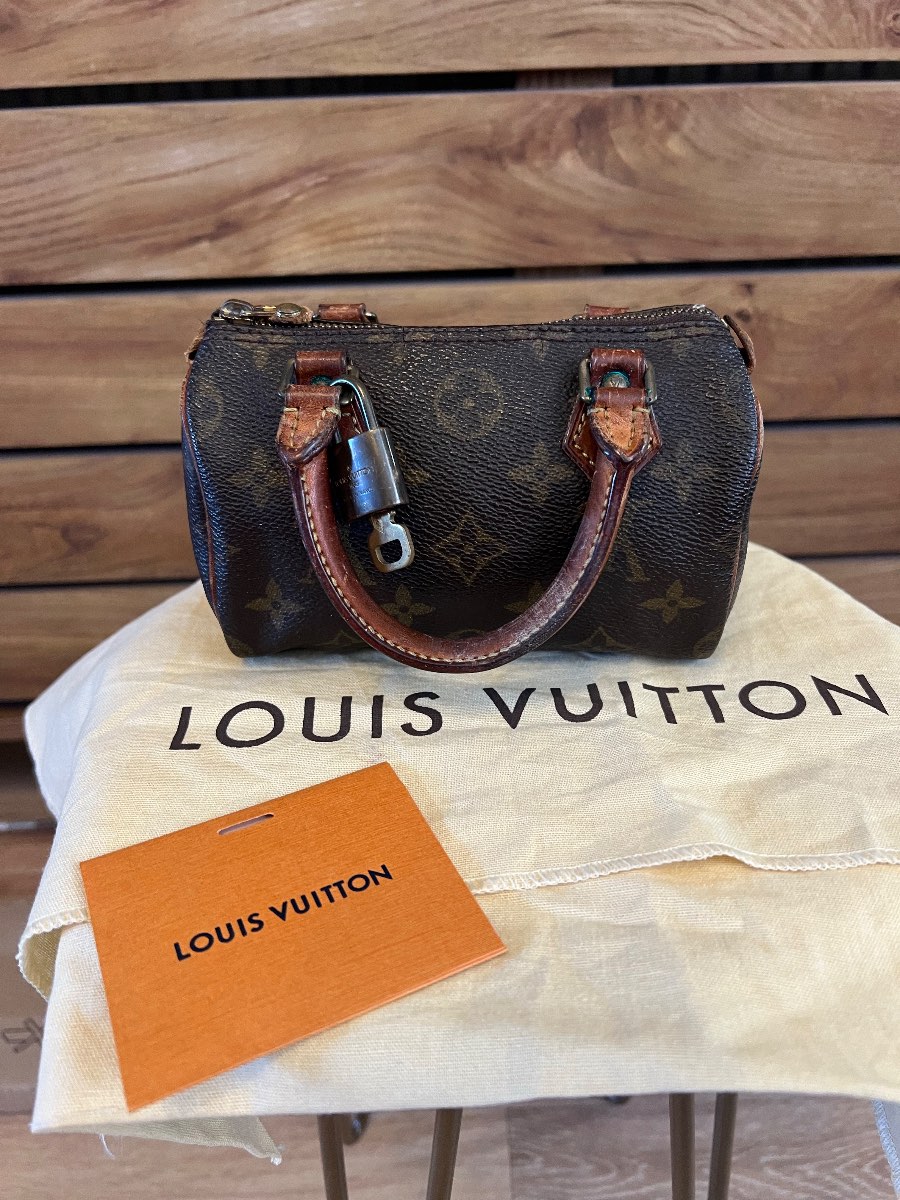 Louis Vuitton Vintage Monogram Mini Speedy HL (1995) with Padlock & Key