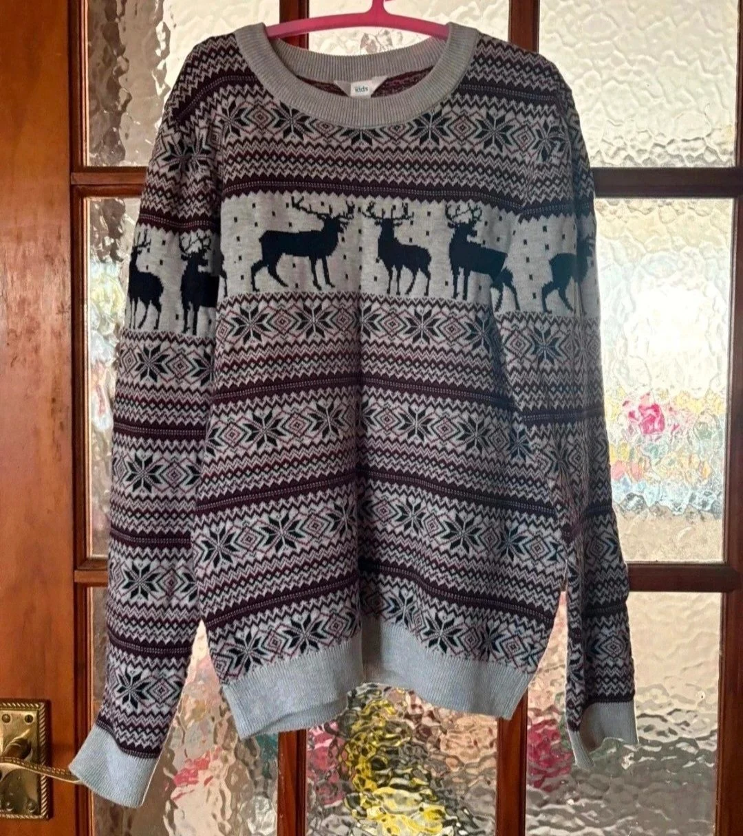 Kids M&Co Fair Isle Christmas Jumper (Age 10-11)