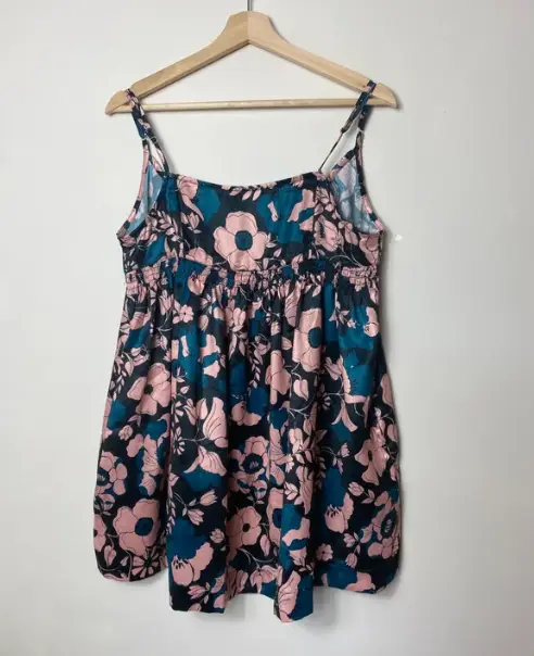 Free People Far Out Baby Doll Tunic Dark Bloom floral Size Small BNWT