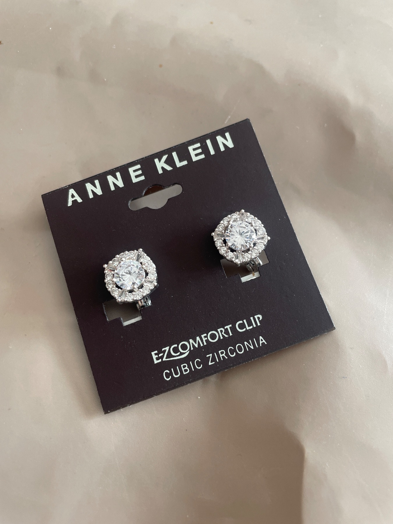 Anne Klein cubic zirconia ear clip