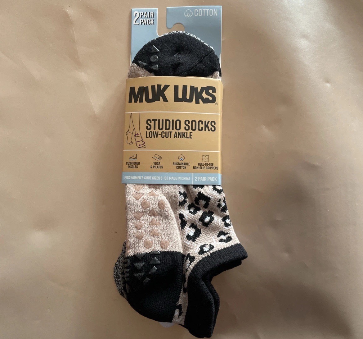 Muk Luks Women Low cut ankle studio socks 2 pack | US6–10/UK 3.5–6