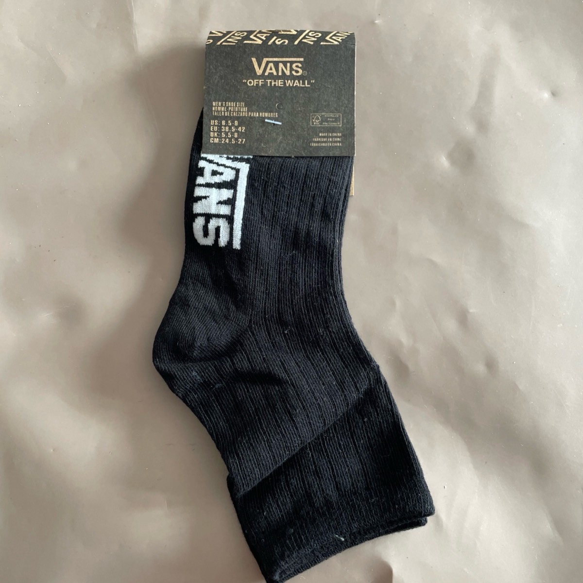 Vans black thin socks UK5.5-8 | New with tags