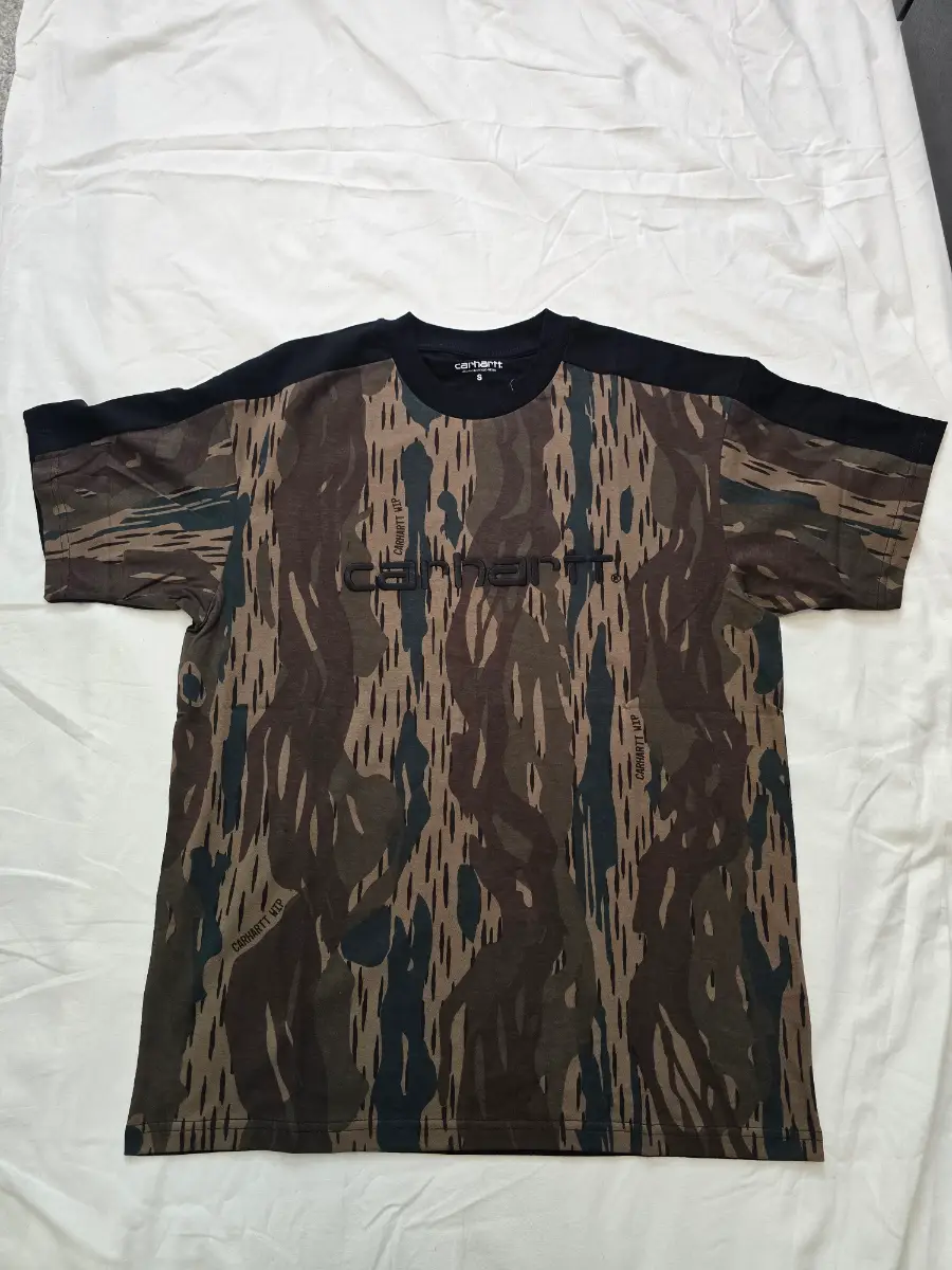 Carhartt WIP S/S Tonare T-Shirt Camo Unite Black Small New With Tags
