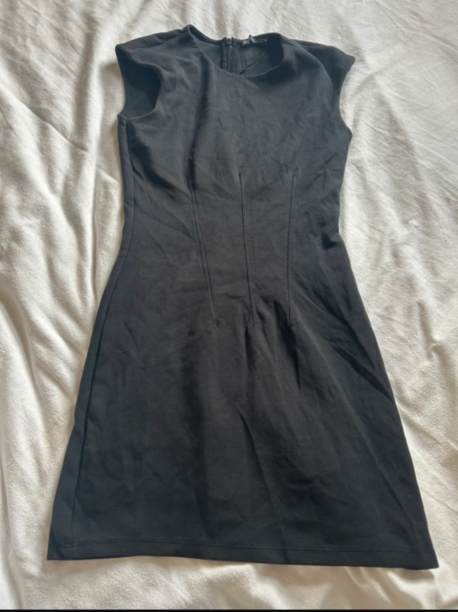 Zara black mini dress size Small