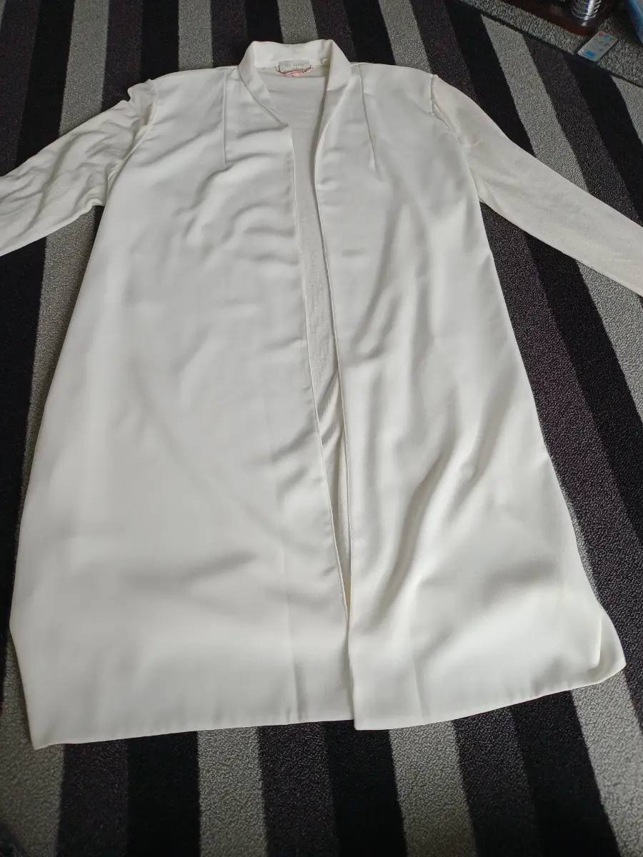 Ted baker ladies cream drape cardigan XL long knitted sleeves open type