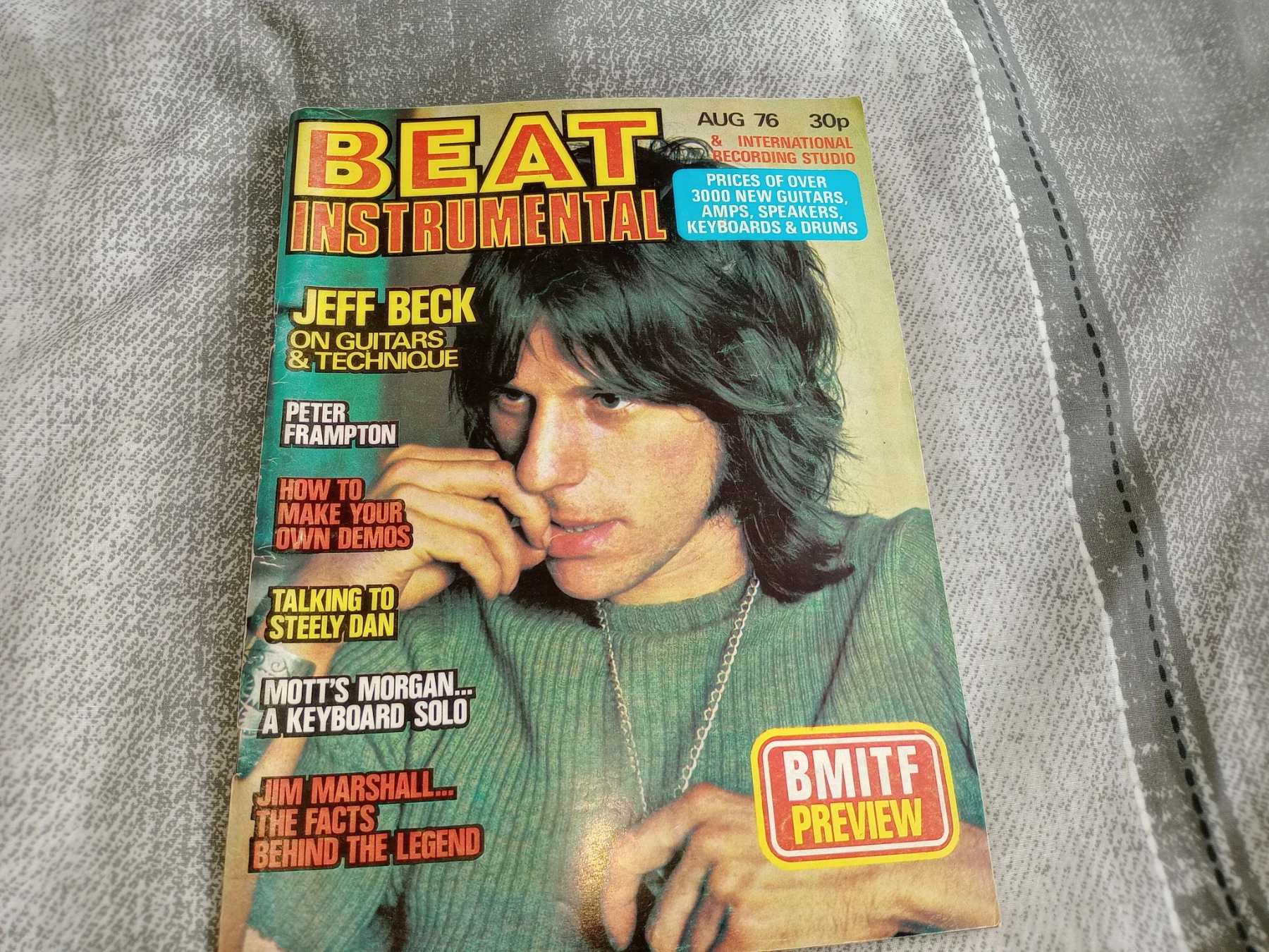 Beat instrumental magazine 1976 Jeff beck special