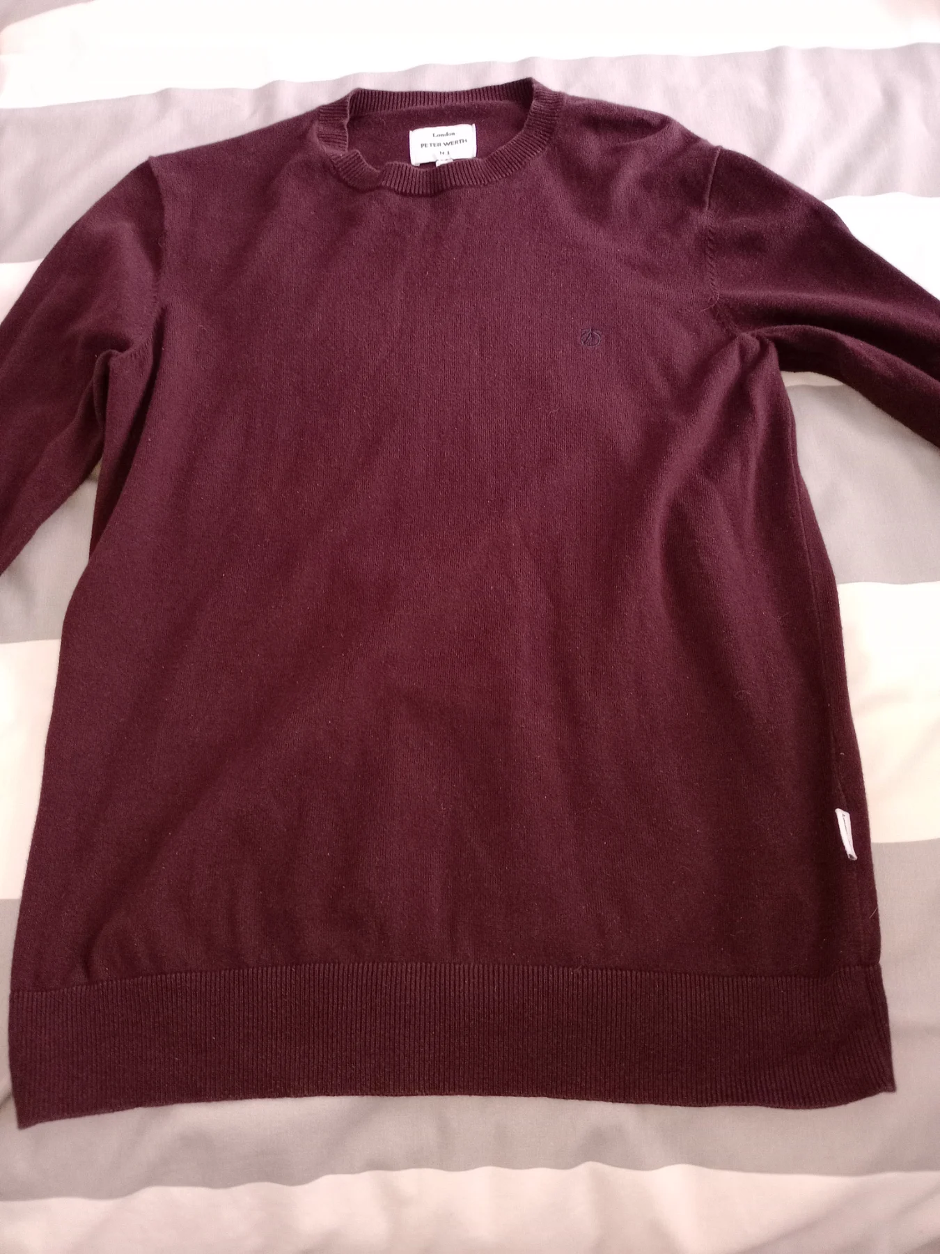 Peter werth mens wine colour jumper s regular fit