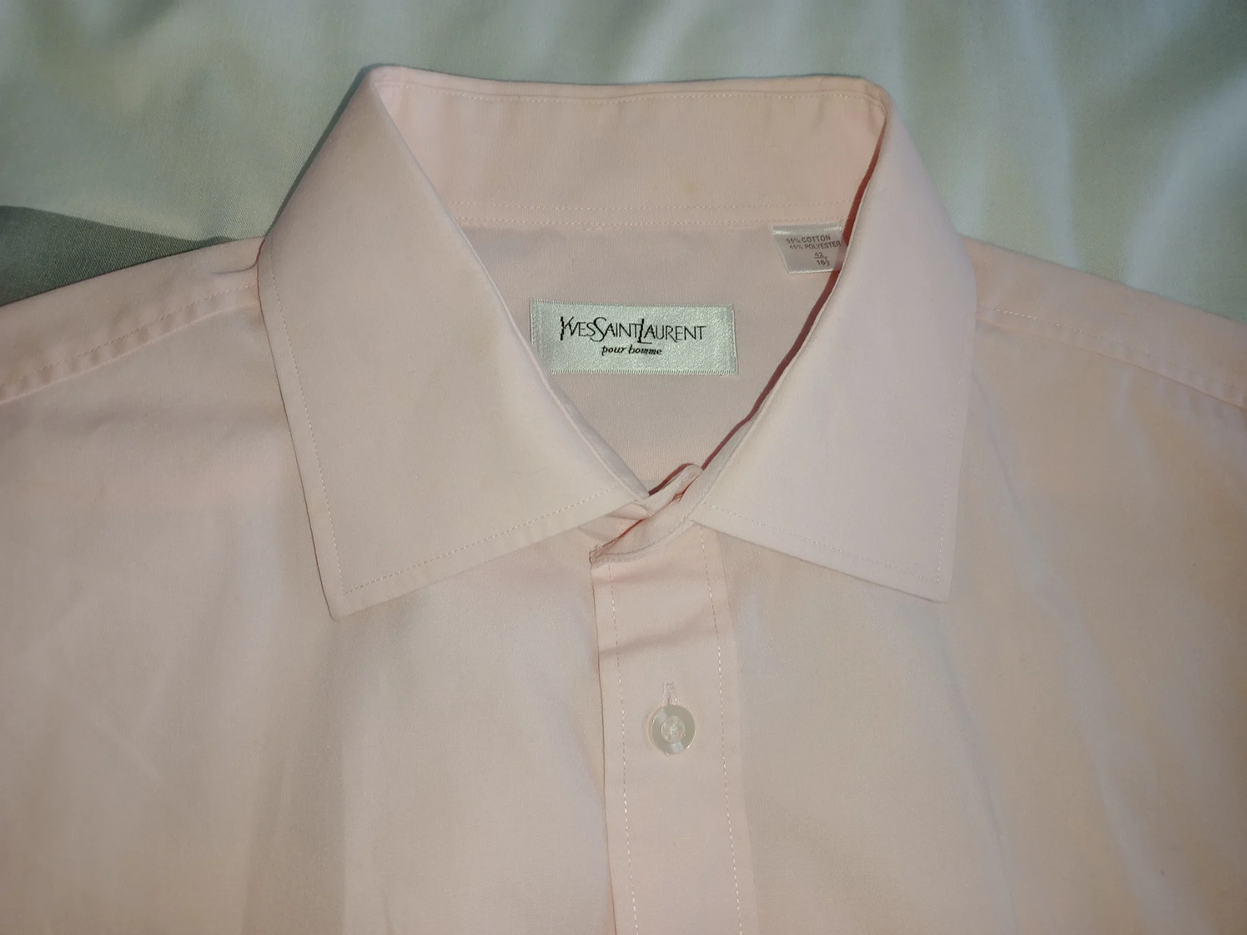 Yves saint Laurent mens pink shirt XXL long sleeve regular fit