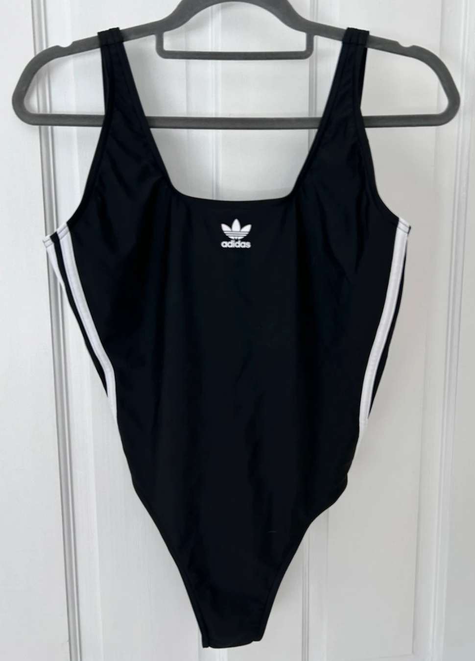 Black Adidas Swimsuit with low back size 14 UK