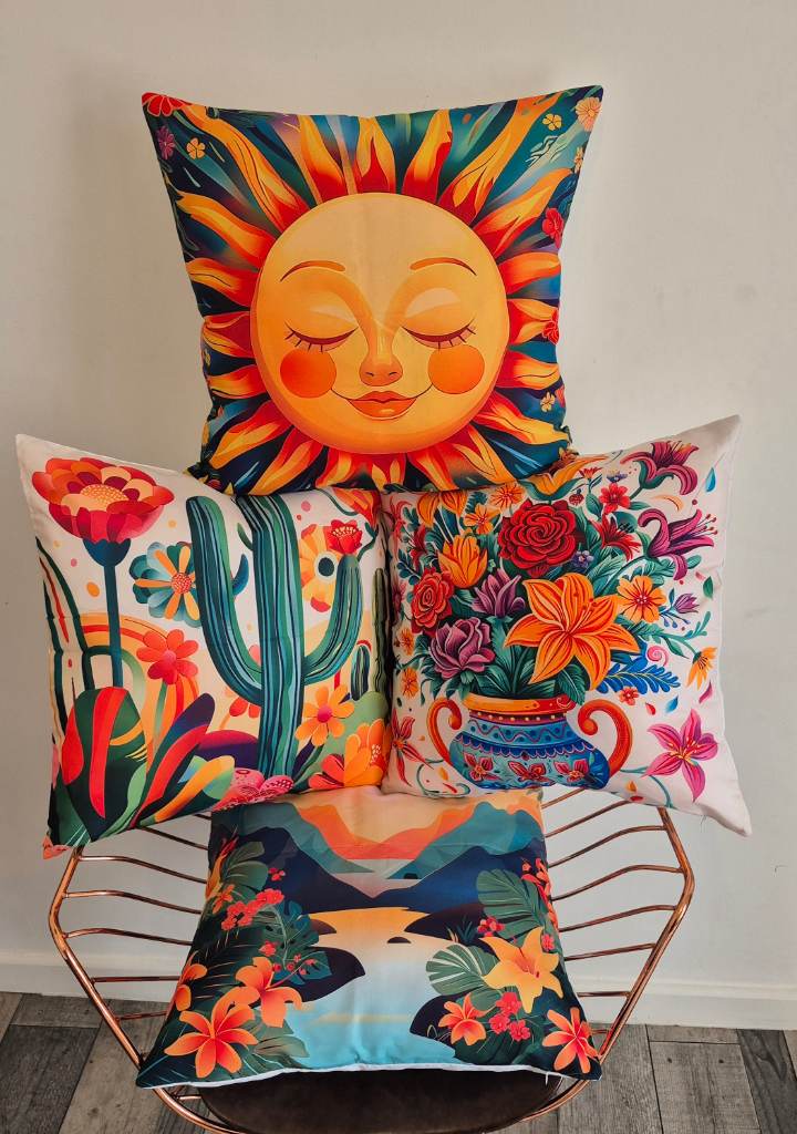 Indoor/ Outdoor Cushion Covers,  set of 4, 45x45cm