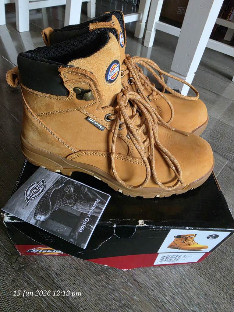 Dickies Corbett Safety/Work Boots Honey Tan UK 5 EU 38 Standard Width