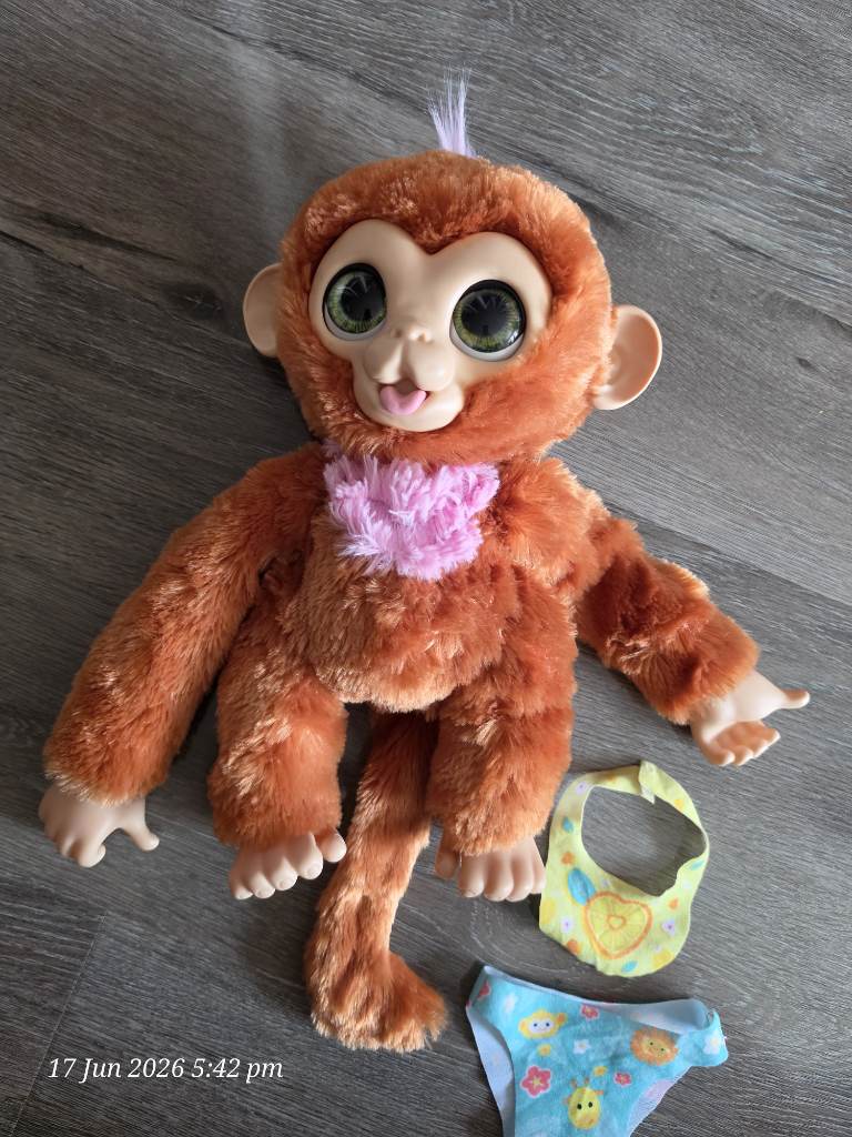 FurReal monkey toy,battery operated,fully working,brand new