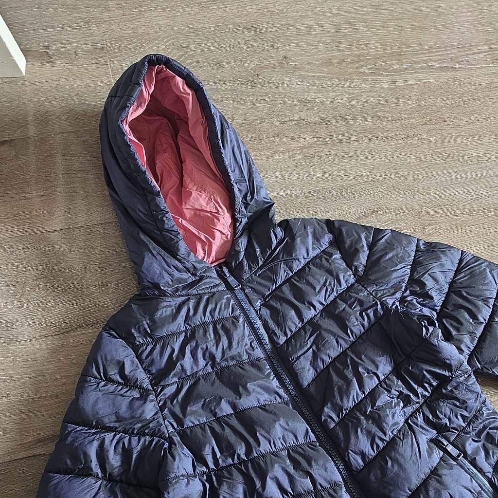 M&S Stormwear Girls Hooded Zip Padded Shower Resistant Puffer Jacket 8-9Y