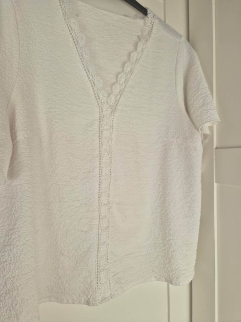 Shein white blouse