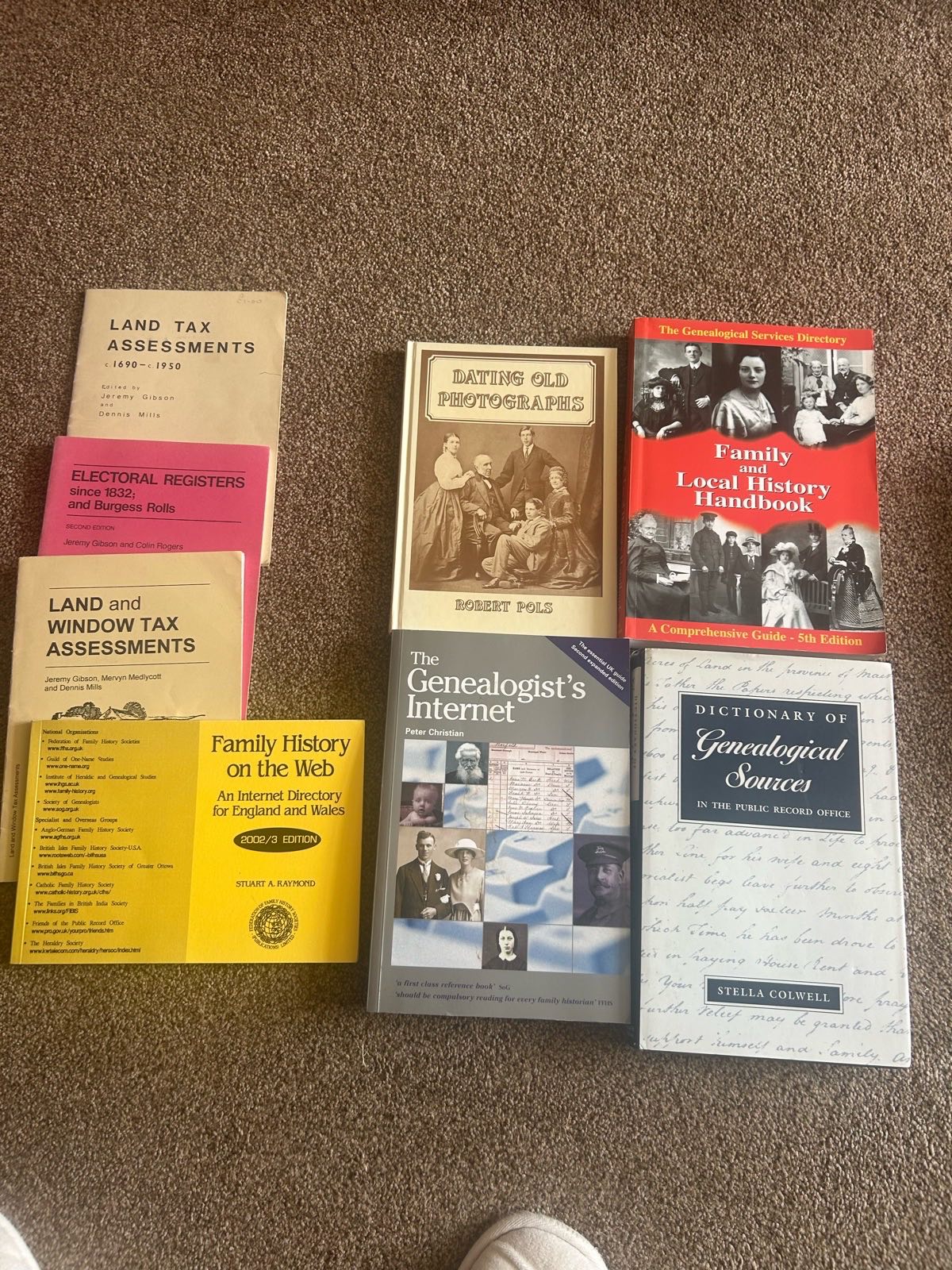 Bundle of genealogy and family history research books