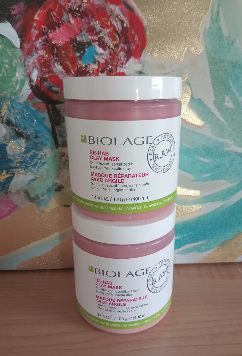 Biolage Re-Hab Clay Mask For Stressed Sensitized Hair 400g x 2 - New