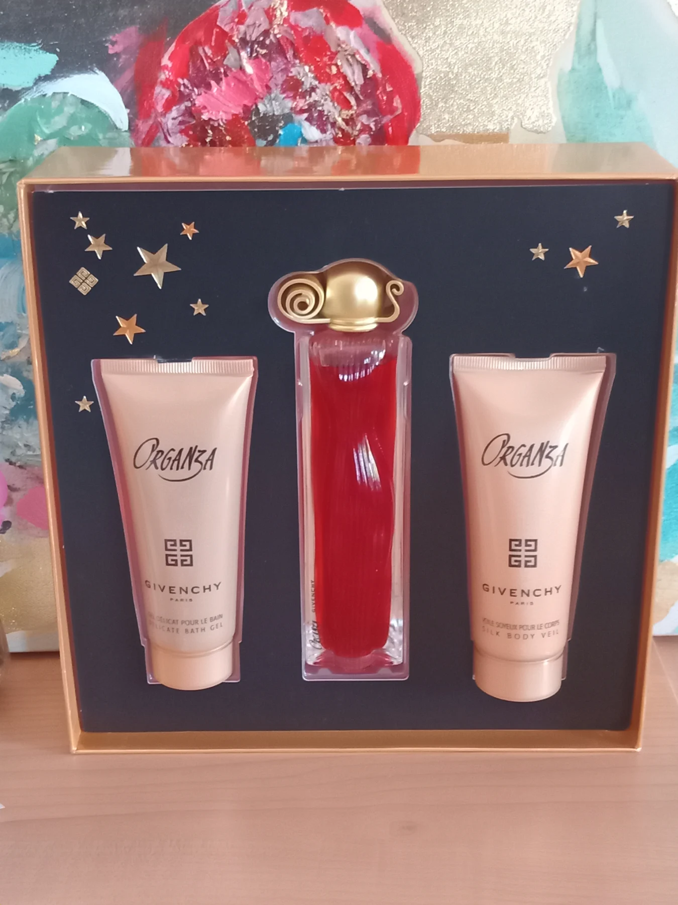 Vintage Organza Givenchy Gift Set  50ml EDP 75ml Body Veil and Bath Gel